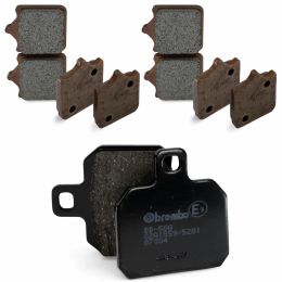 BREMBO Bremsbelagsatz 4 Paare vorne Original und 1 Paar hinten CC