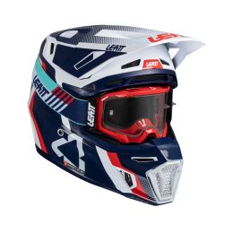 Casco motocross LEATT Moto 8.5 Composite Royal blu con maschera 5.5