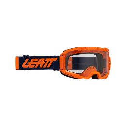 Masque cross LEATT Vizion 2.5 orange bleu lentille transparente 90%