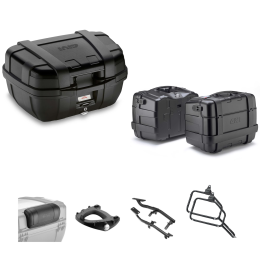 GIVI TREKKER LITE Top Case 52/46L Black Suitcase for BMW R GS ADVENTURE