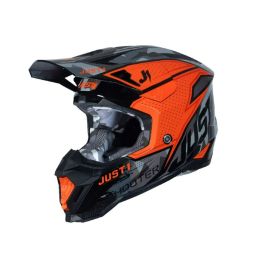 Casco Motocross JUST1 J40 SHOOTER CAMO arancio/nero