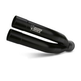 MIVV genehmigte DOUBLE GUN Schwarzer Slip-On Auspuff für YAMAHA YZF R25