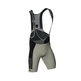 LEATT Endurance 5.0 MTB Bib Shorts Cargo Grey Stone UPF 50 Compression Fabric