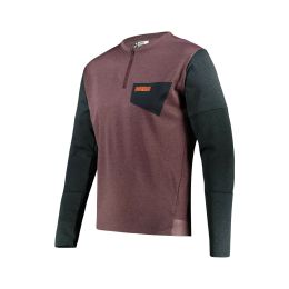 Maglia MTB LEATT Trail 4.0 maniche lunghe viola malbec