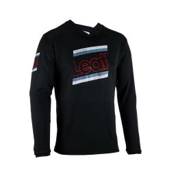 LEATT MTB Enduro 4.0 Long Sleeve Jersey Black IceYarn Fabric