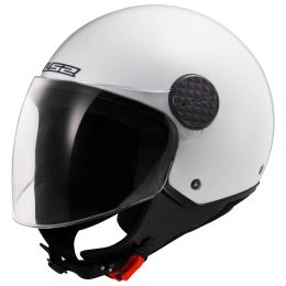 Casco Jet LS2 OF558 SPHERE LUX II Solid Bianco Lucido