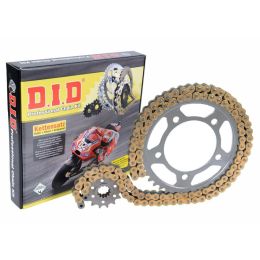 DID Open Chain VX3 Drive Kit Gold 114 Links 520 Sprocket 46 Teeth Racing Pinion 13 Teeth