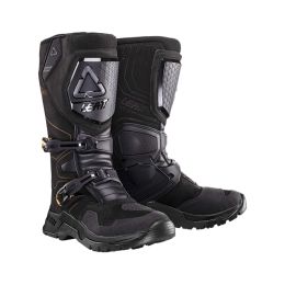 Stivali moto LEATT ADV HydraDri 7.5 Stealth nero chiusura SideLock