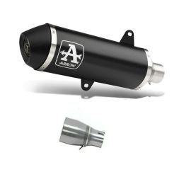 ARROW Urban Slip-On Racing Exhaust Dark Aluminum Piaggio MP3 500 LT Connector 2017-2018