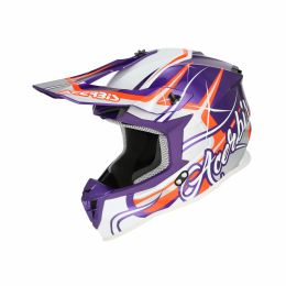 Casque cross ACERBIS Linear 22-06 Graphic violet/blanc