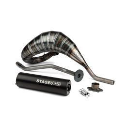 Stage6 Vollauspuff 80-90cc Schwarz Derbi