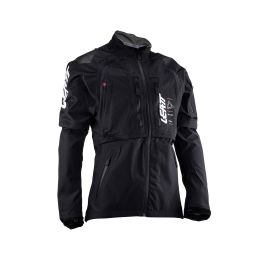 LEATT Moto 4.5 HydraDri Summer jacket black grey waterproof
