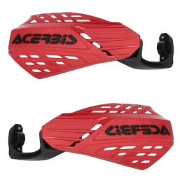 ACERBIS Garde-mains ouverts ventilés Rouge/Noir Linéaire