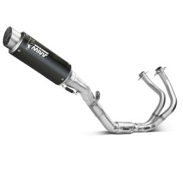 MIVV genehmigte komplette Auspuffanlage GPpro hoch schwarz für KAWASAKI Z650