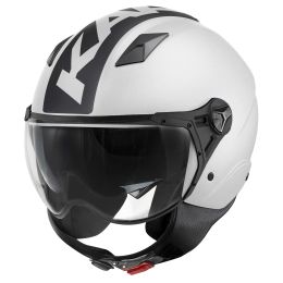 Demi Jet Helm KAPPA KV57 Striker Perlweiß Mattschwarz