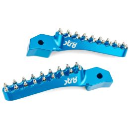 Repose-pied passager CNC bleu STR8 MX EVO SHERCO 50