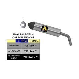 ARROW Slip-On Auspuff genehmigt Maxi Race-Tech Aluminium Carbon Kappe für Yamaha XT 1200Z