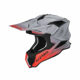 Casco cross ACERBIS Airstrike-X grigio/rosso