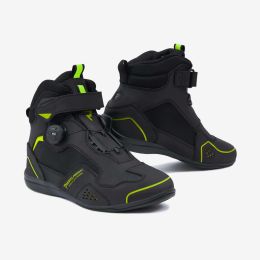 Bottes de moto pour hommes REBELHORN SPARK II Noires/Jaunes Fluo