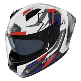 Casco integrale NOLAN N60-6 Sport Corsa 355 bianco blu rosso