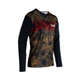 LEATT Gravity 3.0 Maillot VTT Marron/Noir Timber Manches Longues IceYarn