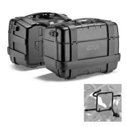 GIVI TREKKER LITE Side Cases Black 46L for MORINI X-CAPE MOTORCYCLE