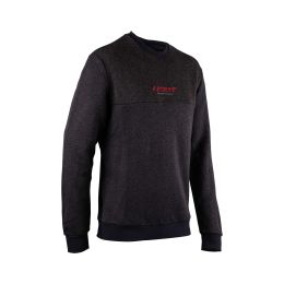 LEATT Tech Rundhals Pullover Graphite Grau Elastisches Funktionsgewebe