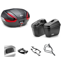 GIVI V47 Top Case Kit E22 Black/Red 47/22L for KTM
