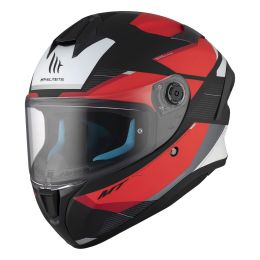 Casco Integrale MT Helmets Targo S Kay B5 Nero Grigio Rosso Opaco