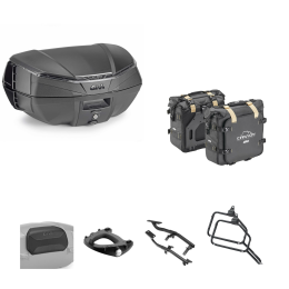 GIVI V49 AIR Topcase-Kit CANYON smoky black 49/25L für BMW R GS
