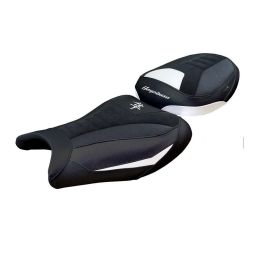 Seat cover Denia Velvet Ultragrip WH with logo for SUZUKI gsx r 1300 hayabusa