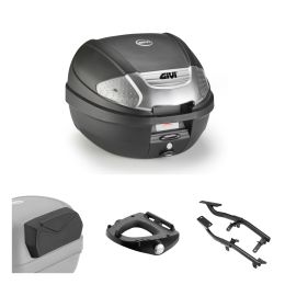 Kit bauletto GIVI E300NT2B nero fumè 30L per YAMAHA TRACER 7