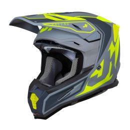 Casco Motocross JUST1 J22-F TALENT giallo fluo/grigio opaco