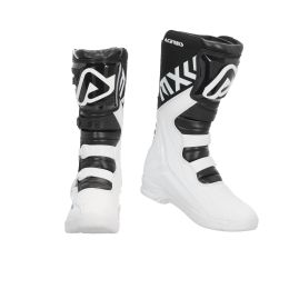 ACERBIS Motorradstiefel genehmigt x-team weiß/schwarz 4-Haken-Verschluss