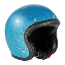 Jethelm 70'S Metalflake hellblau