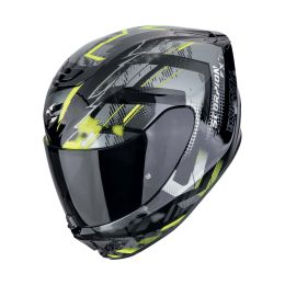 Casco integrale Scorpion EXO-391 Clutter nero giallo fluo
