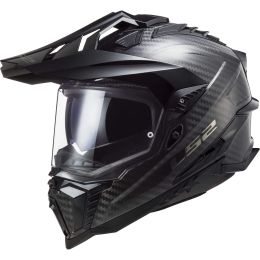 Casco Enduro Dual Road LS2 MX701 EXPLORER CARBON Solid Lucido