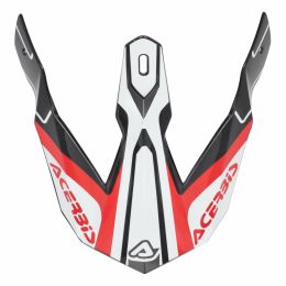 Visière ACERBIS Grise/Rouge pour casque LINEAR