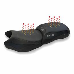 Seat cover Heating Comfort BL with logo for BMW r 1250 gs