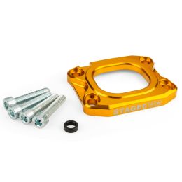 Piastra collettore aspirazione STAGE6 360° D.40 dorato AM6/DERBI