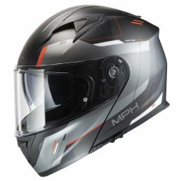 Modular Helmet MPH RAPTOR Space Matte Black Titanium Red