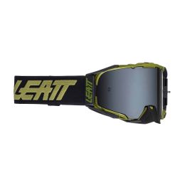 Masque cross LEATT Velocity 6.5 Desert jaune noir lentille platine 28%