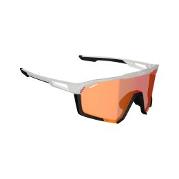LEATT SpeedViz Pro Iriz Cryztal Sonnenbrille Weiß Rote Linse 13%