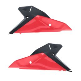 ACERBIS Seitennummerntafeln rot/schwarz oben/unten für HONDA
