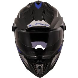 Casco Enduro Dual Road LS2 MX701 EXPLORER CARBON Adventure Blu Lucido