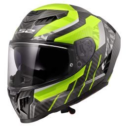Casques Integraux LS2 FF807 DRAGON Trax Jaune H-Viz Noir Brillant
