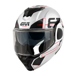 GIVI X36 Vertigo Wendbarer Modularer Helm weiß schwarz rot