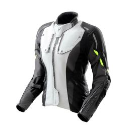 Giacca moto donna REBELHORN HIKER IV nera/grigia/gialla fluo