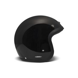 Jet Helm Cafe Racer DMD RETRO Schwarz Glanz