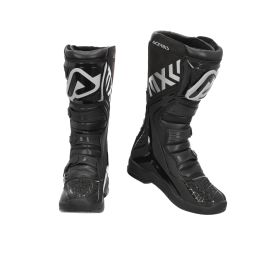 ACERBIS genehmigte Motorradstiefel x-team schwarz mit 4-Haken-Verschluss